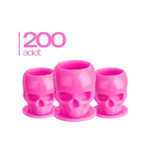 200 Adet Skull Pembe Pota