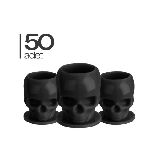 50 Adet Skull Siyah Pota