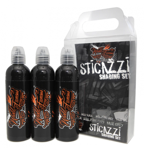 WORLD FAMOUS STICAZZI SİYAH GÖLGE SETİ 120ml / 4oz 2